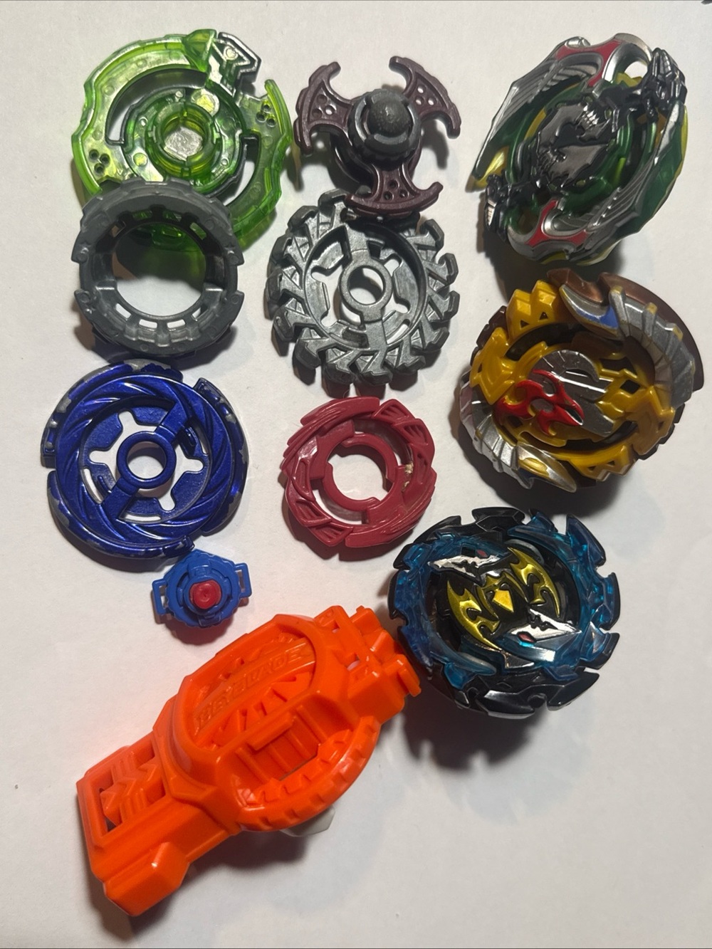 Beyblades Lot Of Three Full And Bits And Pieces